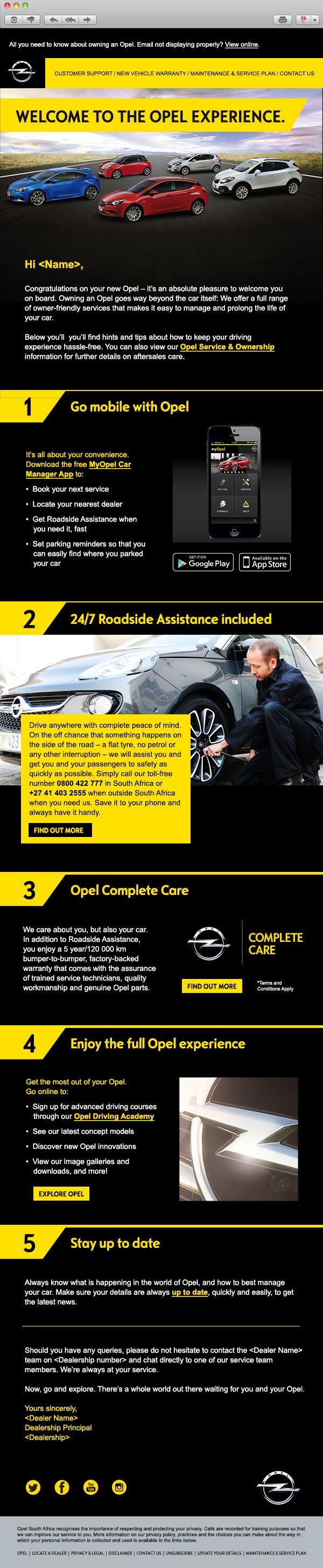 Opel CRM Programme